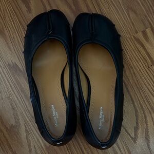 Margiela InspiredWomen's Black Leather Shoes